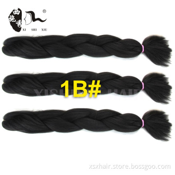 African american different colored best synthetic multi-color braiding hair extension